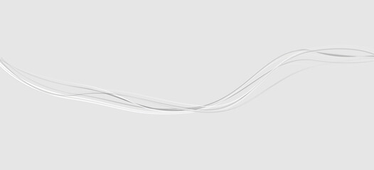 Silber Grau Band Banner Welle Wellen Hintergrund