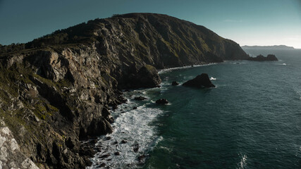 Un acantilado de Galicia.