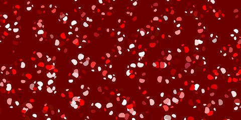 Light red vector pattern with abstract shapes.