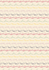 Delicate pattern with curls on a light background for design.