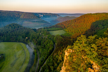 Sonnenaufgang im Donautal 