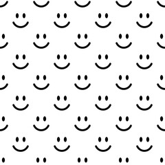 Smile line icon pattern. Vector abstract background