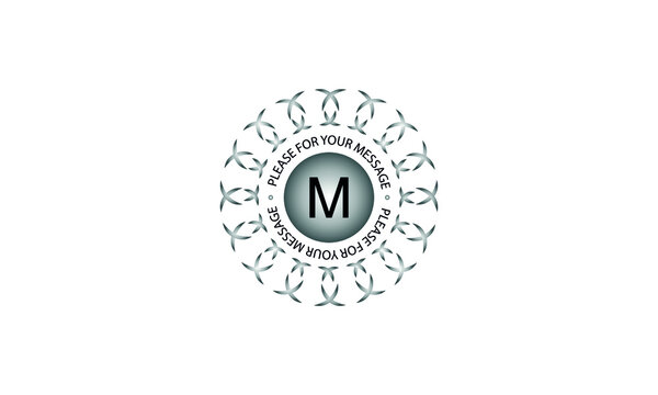 Creative design of monograms with the letter of the alphabet M on a white background. Vector illustration of restaurant, hotel, business logo.