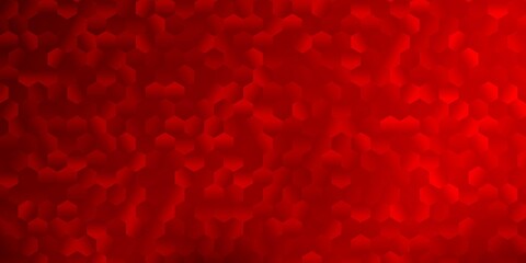 Dark orange vector backdrop with a batch of hexagons.