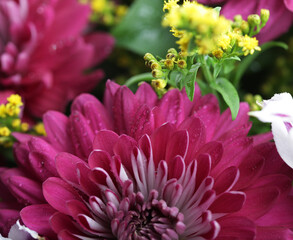 flower bouquet with a lot of different flowers