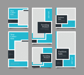 Trendy editable template for social network stories and posts, vector illustration. Design backgrounds for social media.