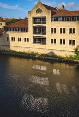 old houses on a bridge over water in bath united kingdom