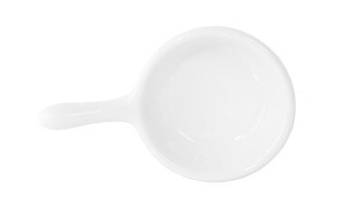 White ceramic bowl isolated on white background