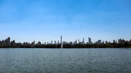 Jacqueline Kennedy Onassis Reservoir in central park new york
