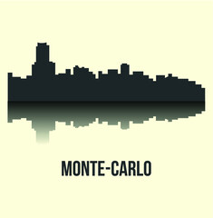Monte Carlo, Monaco ( silhouette )