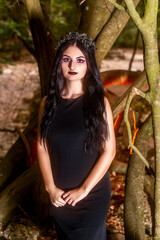 Reina de la noche en el bosque