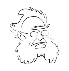 Figurative human face