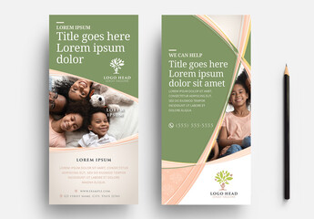 Simple Dl Flyer with Modern Style for Charities