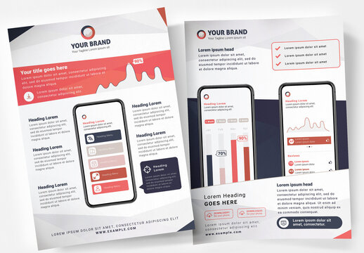 Mobile App Information Poster Template