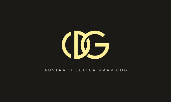 illustration vector graphic of simple, modern, flat, creative, geometric, letter mark, word mark for initial letter CDG logo design
