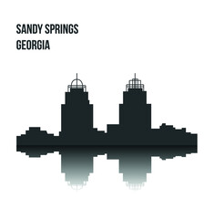 Naklejka premium Sandy Springs, Georgia ( United States of America )
