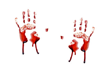 Fototapeta premium hand with blood