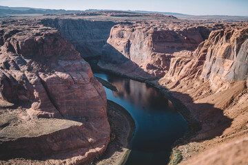 Rocky terrain with flowing river in Arizona