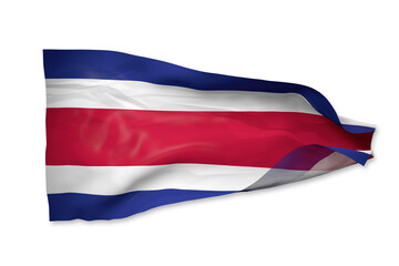 3d waving flag from Costa Rica