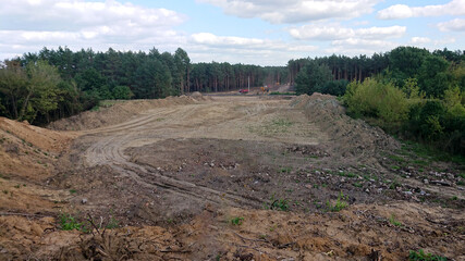 Budowa nowej drogi. © WalDec