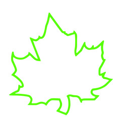 Fototapeta na wymiar Vector image of a maple leaf