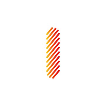 recommend clip art: Letter i vector line logo design.Creative line art design.line logo with gradient.Line letter logotype
