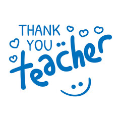 Happy teacher's day vector illustration.