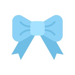 gift box related ribbon or bow for gift decoration vector in flat style,