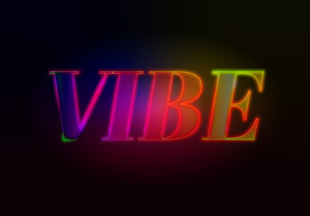 Vibrant Neon Text Effect