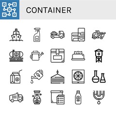 container icon set