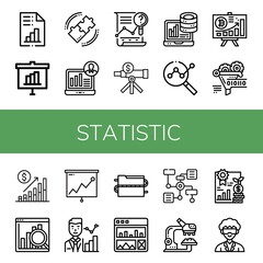 statistic icon set