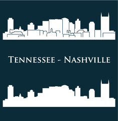 Nashville, Tennessee ( city silhouette )