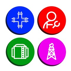 Set of pipeline icons