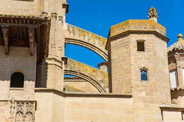 Fototapeta premium Gothic Cathedral of Huesca, Aragon, Spain