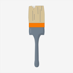 Paint brush illustration, home renovation or repair theme