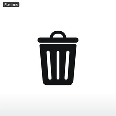 Trash can icon . Garbage sign