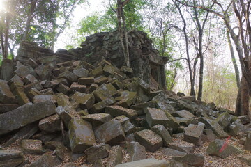 Obraz premium カンボジア 世界遺産アンコール遺跡群 ベンメリア