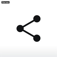 Share icon vector . Media sign