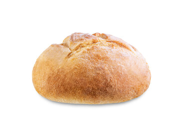 Wheat white bread on a white isolated background