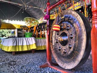 Thai gong in a temple