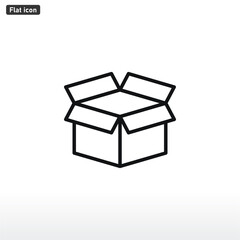 Box icon vector . Cargo sign