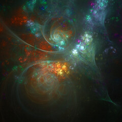 Computer generated fractal abstract background