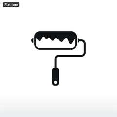 paint roller icon vector . Color sign