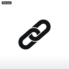 Chain link icon vector . Link sign