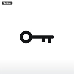 Key icon vector . Lock sign