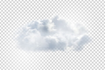 Vector realistic isolated cloud for template decoration and covering on the transparent background. Concept of storm.