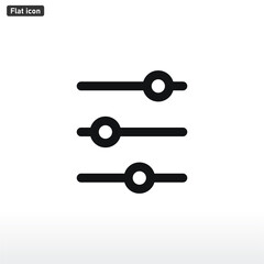 Adjustment icon vector . adjusting sign