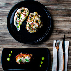 platillo completo sobre mesa