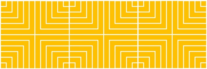 A geometric texture of background endless wallpaper in yellow and white color
