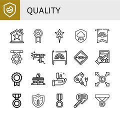 quality simple icons set